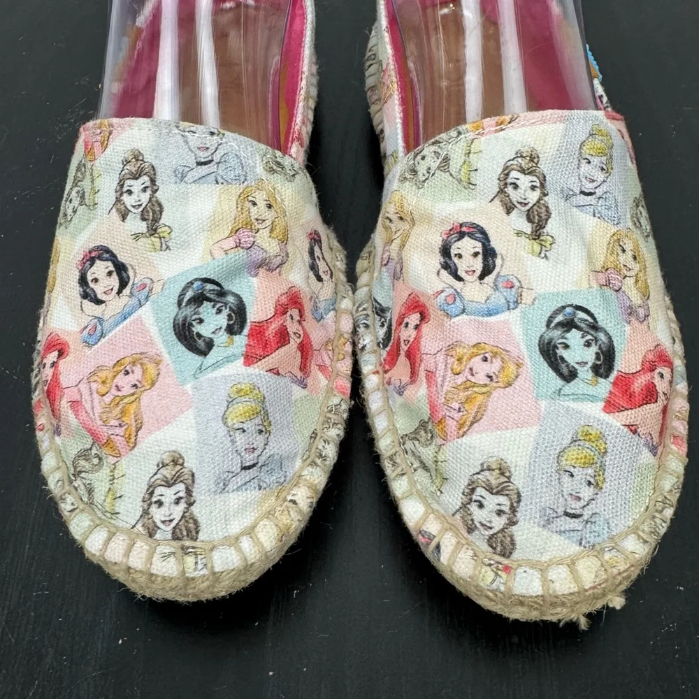Disney Ubuntu Princess Espadrille Limited Edition Slip On Shoes Women 8 Canvas